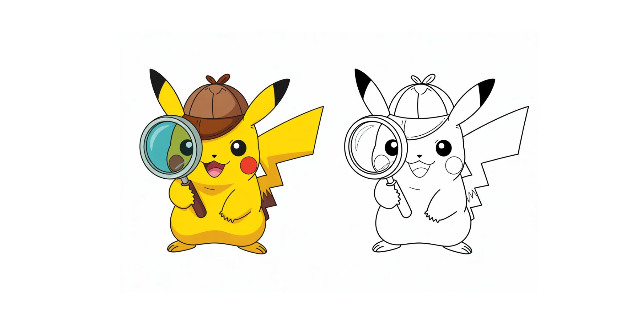 Pikachu da colorare